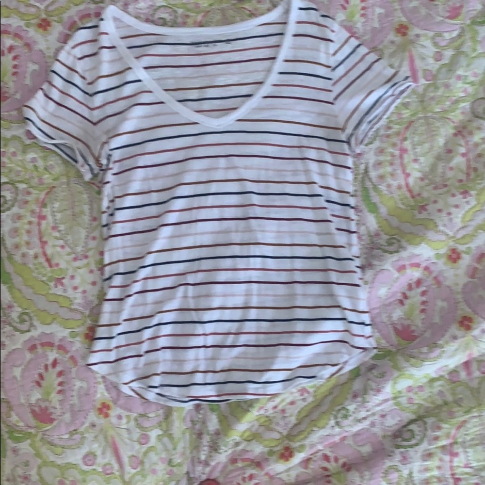 Striped white t shirt